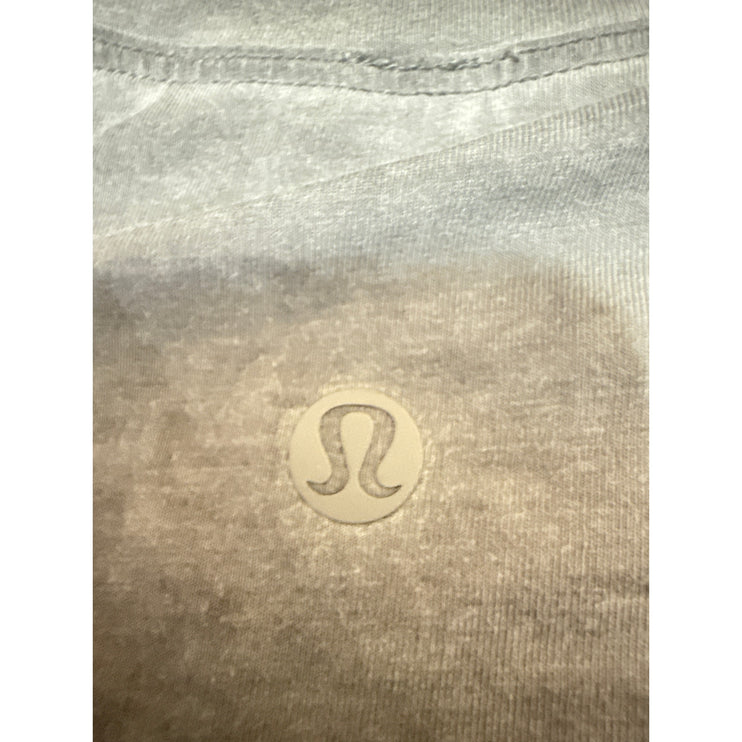 Lululemon Women's Black Washed Short Sleeve Crew Cropped T Shirt Tee Top Size 4