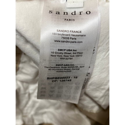 Sandro Men's Beige Khaki Tan Mid Rise Pull On Chino Bermuda Casual Shorts Sz 40