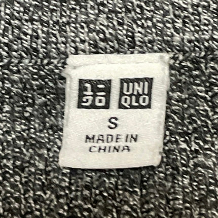 Uniqlo Womens Gray Collared V-neck Long Sleeve Knit Pullover Polo Sweater Top S