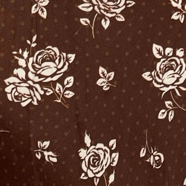bl^nk Carilena Brown Floral One Shoulder Sleeveless Maxi Tank Sheath Dress Sz M