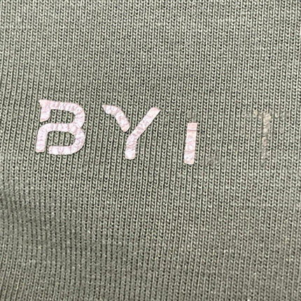 BYLT Basics Mens Olive Green Short Sleeves Pocket Drop Cut Tee T-shirt Top Sz M