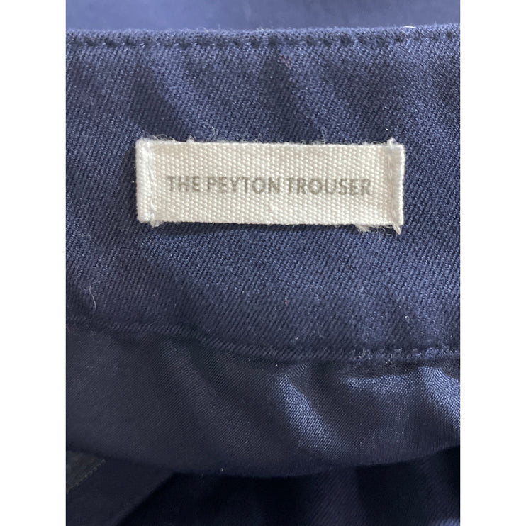 Loft Peyton Women's Blue High Rise Pleated Wide Leg Trousers Dress Pants Sz 12P