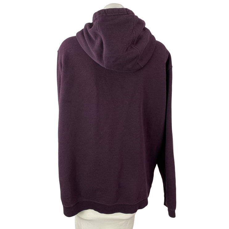 Nike Women's Purple Fleece Long Sleeve Zip Up Hooded Hoodie Sweatshirt Top Sz XL