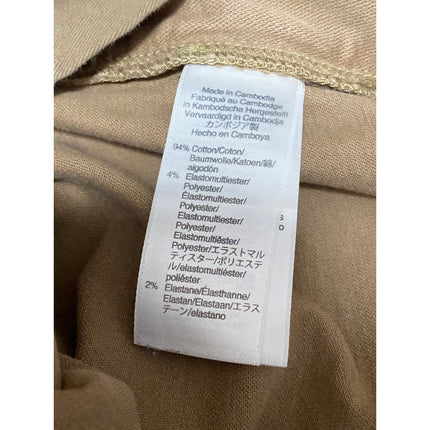 J.Crew 484  Mens Brown Tan High Rise Straight Slim Leg Chino Khaki Pants W33 L30