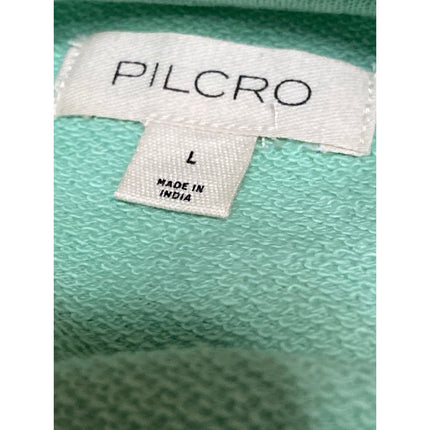 Anthropologie Pilcro Women's Green Dolman Half Sleeve Sweatshirt Blouse Top Sz L