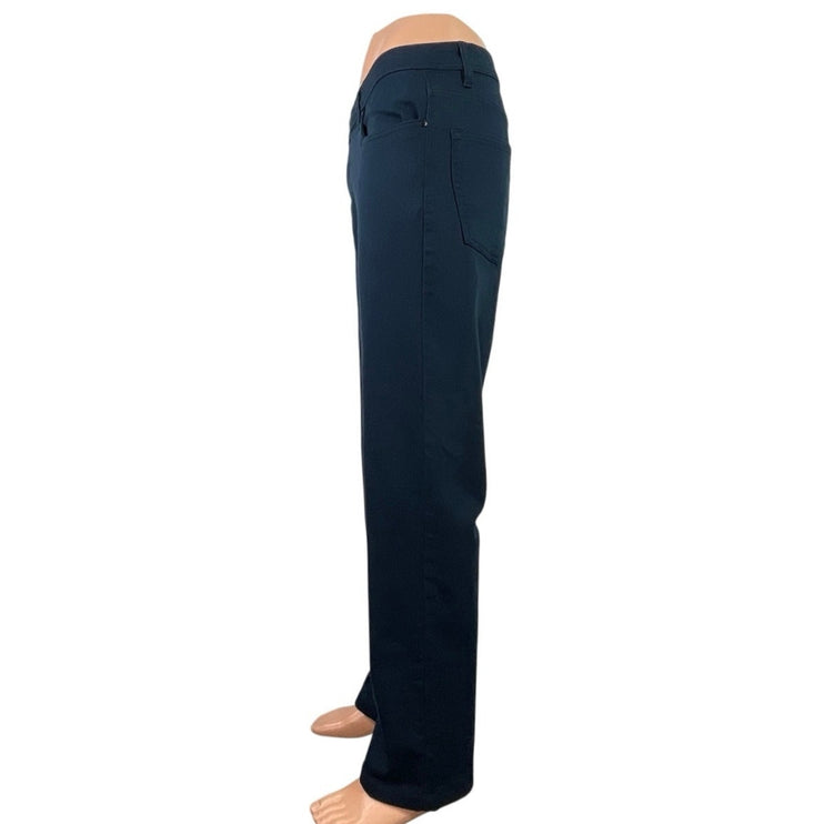 Jachs Men's Blue Mid Rise Slim Fit Straight Leg Stretch Denim Jeans Size 36x34