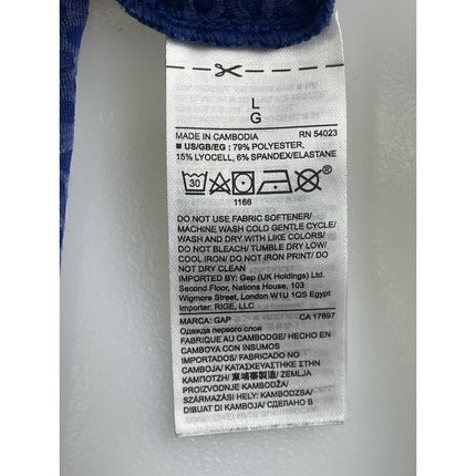 Gap Fit Women's Blue Sleeveless Split Back Racerback Activewear Tank Top Size M