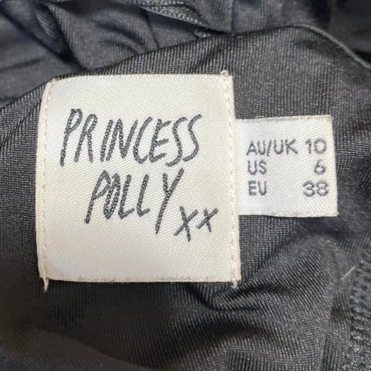 Princess Polly Black Sweetheart Neck Long Sleeve Backless Midi Bodycon Dress 6