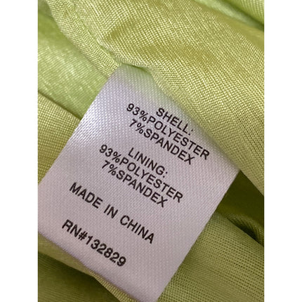 Superdown Green Silk Satin High Waisted Side Slit Pencil Slip Maxi Skirt Size XS