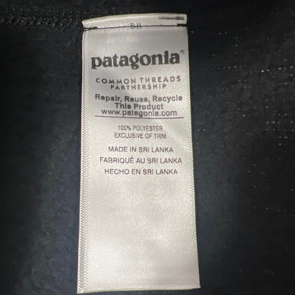 Patagonia Better Men's Black Fleece Zip Up High Neck Pockets Sweater Vest Coat L