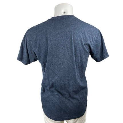 Greyson Men's Navy Blue Wolf Forest Graphic Short Sleeve T Shirt Tee Top Size L