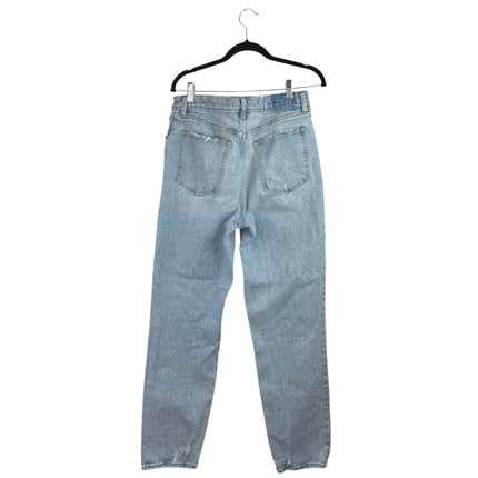 Abercrombie & Fitch 90's Straight Women's Blue Ultra High Rise Denim Jeans Sz 31