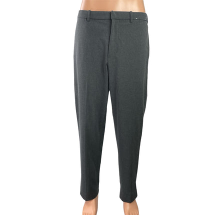 Uniqlo Smart Men's Dark Gray Wool-like Slim Tapered Chino Dress Pants Size L