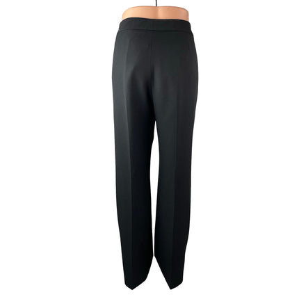 Nipon Boutique Kate Classic Fit Womens Black High Rise Straight Trousers Pants 4