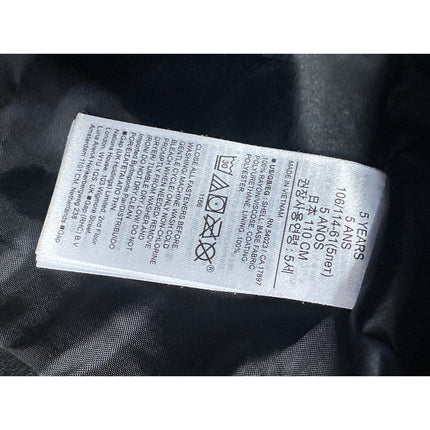 Baby GAP Kid Girls Black Faux Vegan Leather Long Sleeve Moto Biker Coat Jacket 5