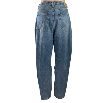 Abercrombie & Fitch 90s Straight Distressed Ultra High Rise Denim Jeans Pants 32