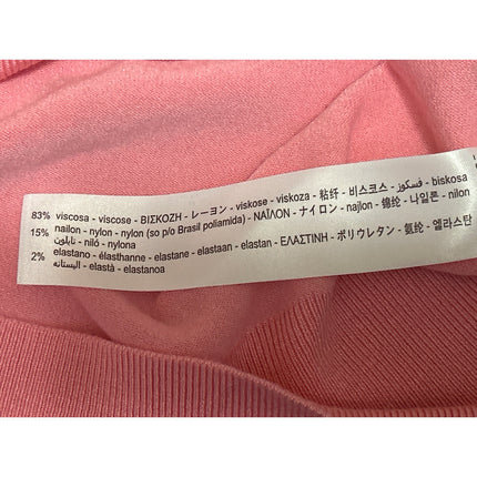 Zara Women's Pink Knit Sleeveless Button Back Crop Sweater Vest Tank Top Size S