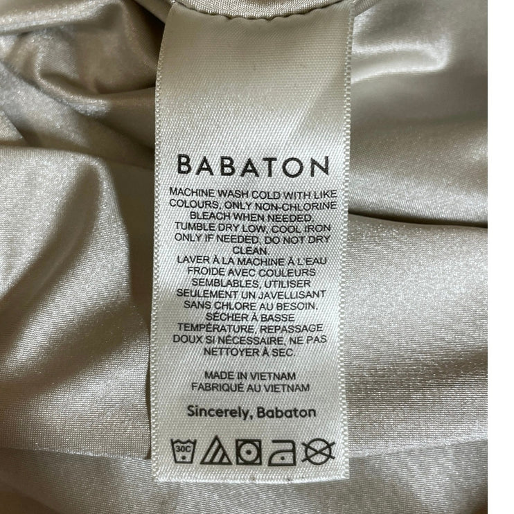 Aritzia Babaton Satinette Metallic Square Neck Sleeveless Tank Bodysuit Top Sz S