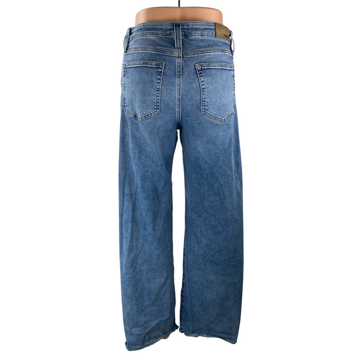 Mavi Paloma Women's Blue High Waisted Wide Leg Baggy Denim Jeans Size 25x31