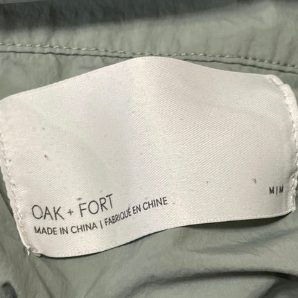 Oak + Fort Women's Green Half Zip Lightweight Hiking Windbreaker Jacket Size M