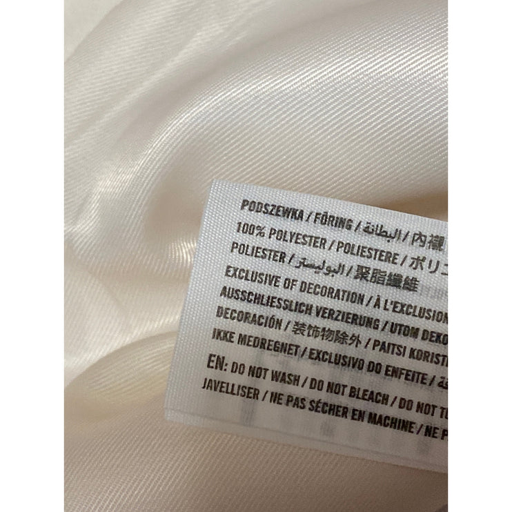 Abercrombie & Fitch White Notched Collar Sleeveless Vest Blazer Coat Jacket M