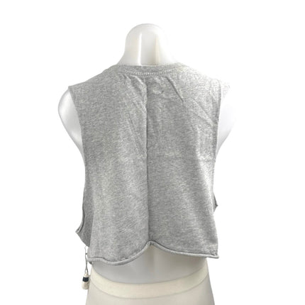 Forever 21 Everlast Women's Gray Sleeveless Cropped Muscle Tee Tank Top Size L