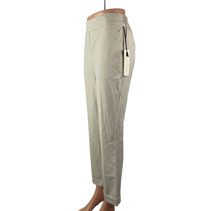 NEW Rachel Zoe Women's Gray High Waisted Straight Leg Trousers Pants Size S