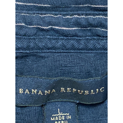 Banana Republic Relwen Jersey Men's Stripe Short Sleeve Classic Polo Shirt Top M
