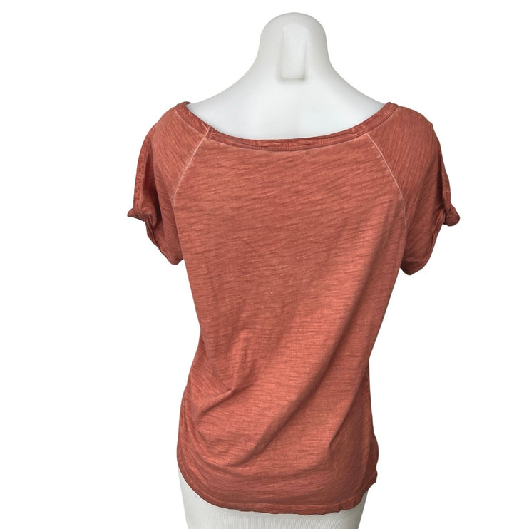 Sanctuary Sunny Days Womens Twist Front Split Cap Sleeve T-Shirt Tee Top Size XS