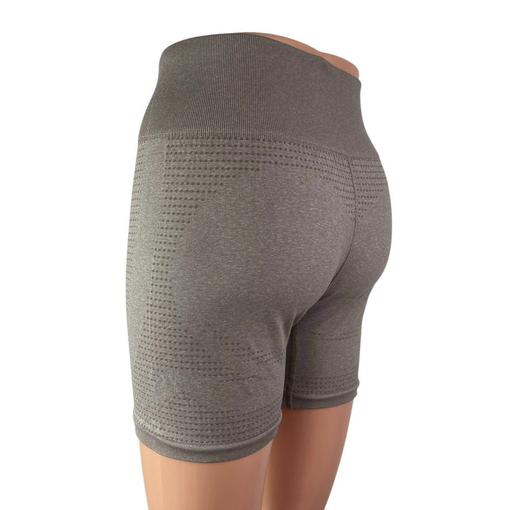 Gymshark Women's Gray High Rise Yoga Workout Running Athletic Biker Shorts S/M