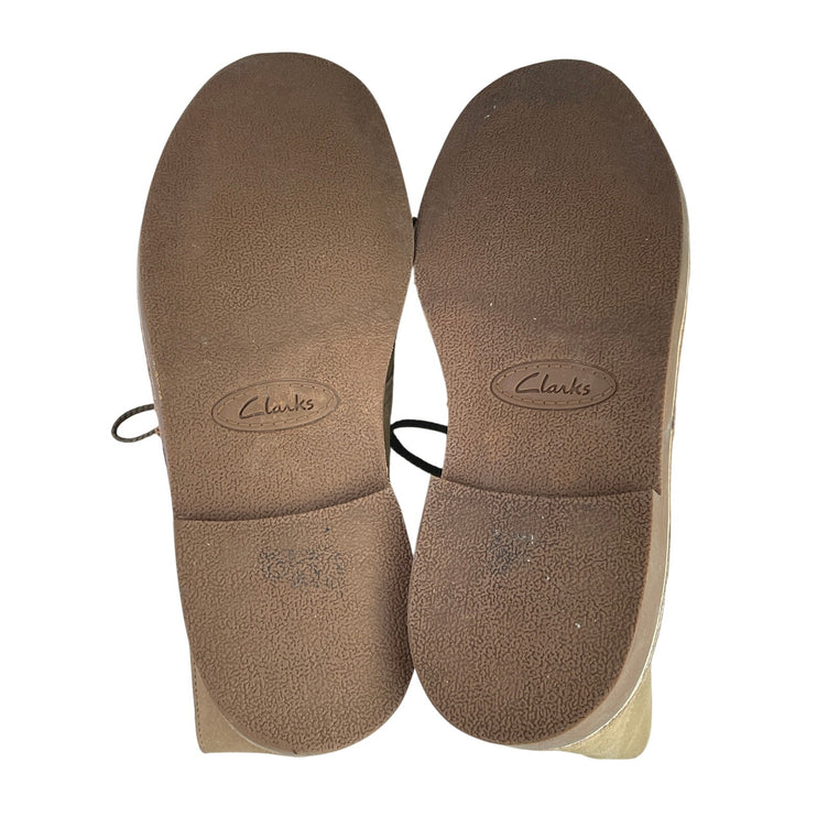 Clarks Originals Desert Taupe Beige Suede lace Up Round Toe Ankle Boots Size 11