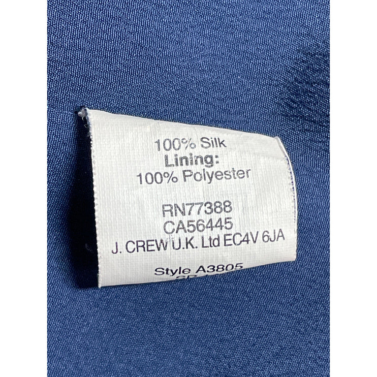 J.Crew 100% Silk Womens Multicolor Floral Crew Neck Sleeveless Tank Blouse Top 6