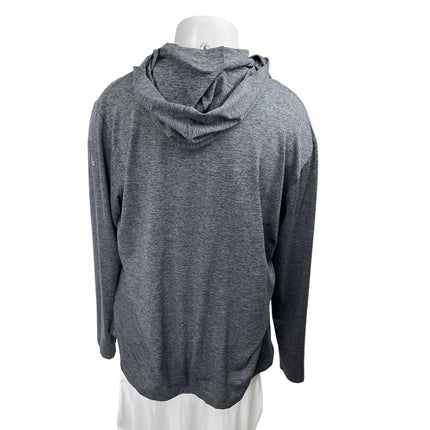 Alo Yoga Women's Gray Knit Long Sleeve Hooded Hoodie Sweatshirt Sweater Top XL