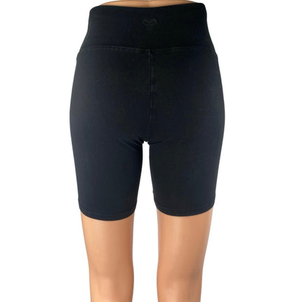 Aritzia TNA Women's Black Mid Rise Yoga Running Athletic Biker Shorts Size XS