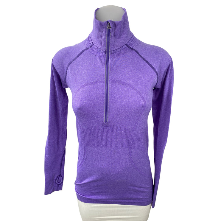 Lululemon Swiftly Tech Half Zip Womens Purple Yoga Track Athletic Jacket Size 8