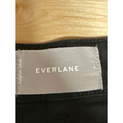 Everlane Women's Black High Rise Baggy Cropped Wide Leg Denim Jeans Pants Size 4