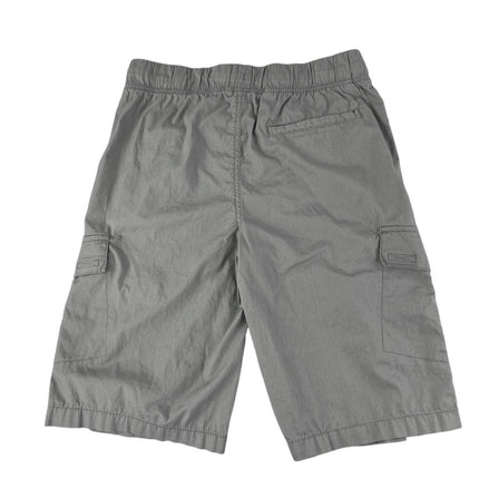 Tommy Hilfiger Kids Boys Gray Elastic Waist Cargo Chino Khaki Shorts Sz L 16/18