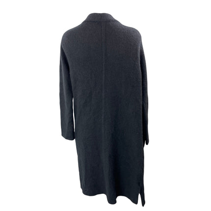 Kilte Black Cashmere Long Sleeve Pocket Open Long Cardigan Sweater Top Size 2