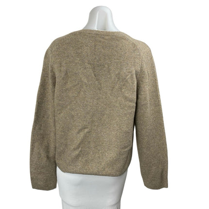 Abercrombie & Fitch Women's Brown Tan Tie Front Long Sleeve Cardigan Sweater L