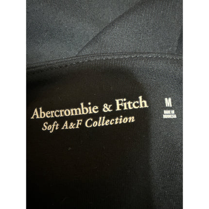 Abercrombie & Fitch Black Sleeveless High Neck Racerback Tank Bodysuit Top Sz M