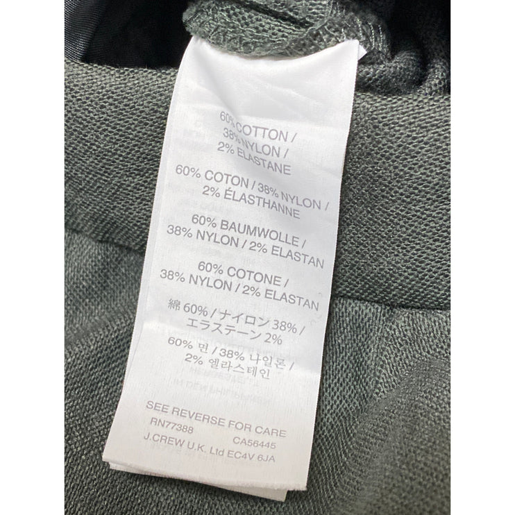 J.Crew Ryder Women's Green Mid Rise Flared Bootcut Chino Trouser Pants Size 2P