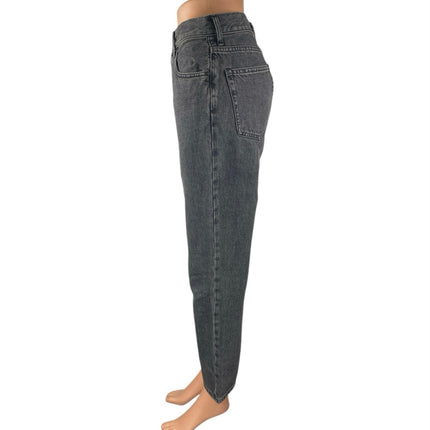 Everlane 90's Cheeky Black Wash Straight Leg High Waist Denim Jeans Pants Sz 27