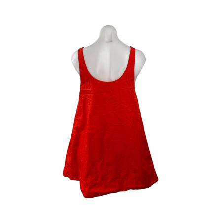 Aritzia Babaton Red Sleeveless Scoop Neck Swing Tank A Line Mini Dress Size XS