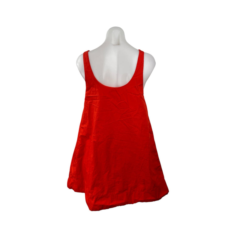 Aritzia Babaton Red Sleeveless Scoop Neck Swing Tank A Line Mini Dress Size XS