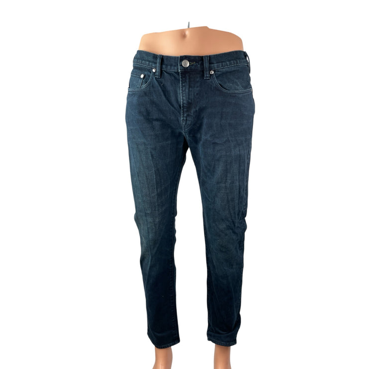 Paul Smith Super Soft Men's Blue Slim Straight Skinny Denim Jeans Pants Size 33
