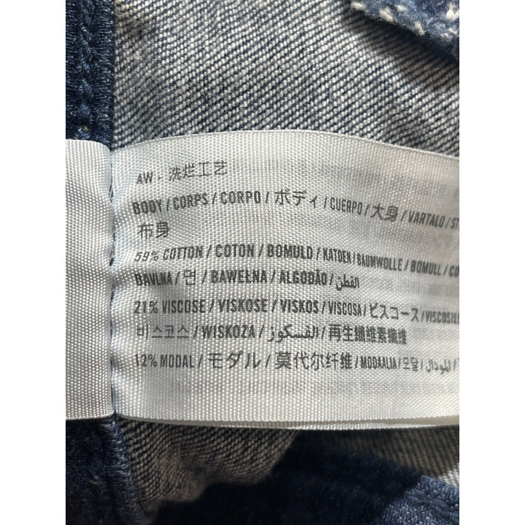 Hollister Blue High Rise Distressed Ripped Skinny Mom Denim Jeans Pants W28/ L26