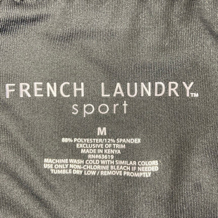 French Laundry Sport Black High Rise Pull On Stretch Athletic Running Short Sz M