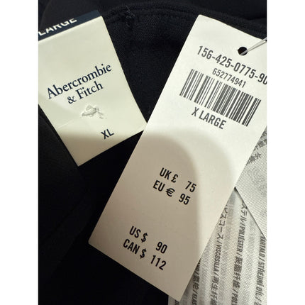 NEW Abercrombie & Fitch Women's Black High Waisted Trousers Dress Pants Size XL