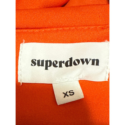 Superdown Orange Sleeveless Strappy Cami Bandeau Bustier Crop Tank Top Size XS