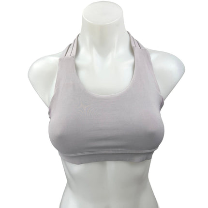 Lululemon Purple Scoop Neck Strappy Workout Athletic Crop Sports Bra Top Size 2
